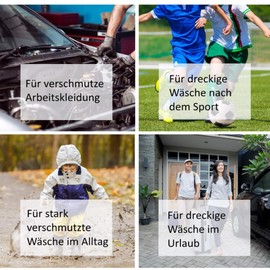 5 wasserlösliche Wäschesäcke Wäschebeutel. 40 x 50 cm. 21 Liter. Tragkraft 4kg. Wasserlöslich ab 30°C. Für Infektions- und Schmutzwäsche und für den Einsatz zu Hause