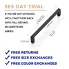 Ravinte 30 Pack Matte Black Cabinet Pulls, 5 Inch (128mm)