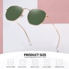 MEETSUN Polarized Hexagon Sunglasses for Women Men Polygon Small Square