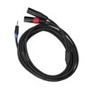 3.5mm Stereo Male to Dual 2 XLR Male Plug Connector