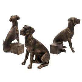 Potty Feet Decorative Great Dane Themed Plant Pot Feet - Bronze Color - Set of 3