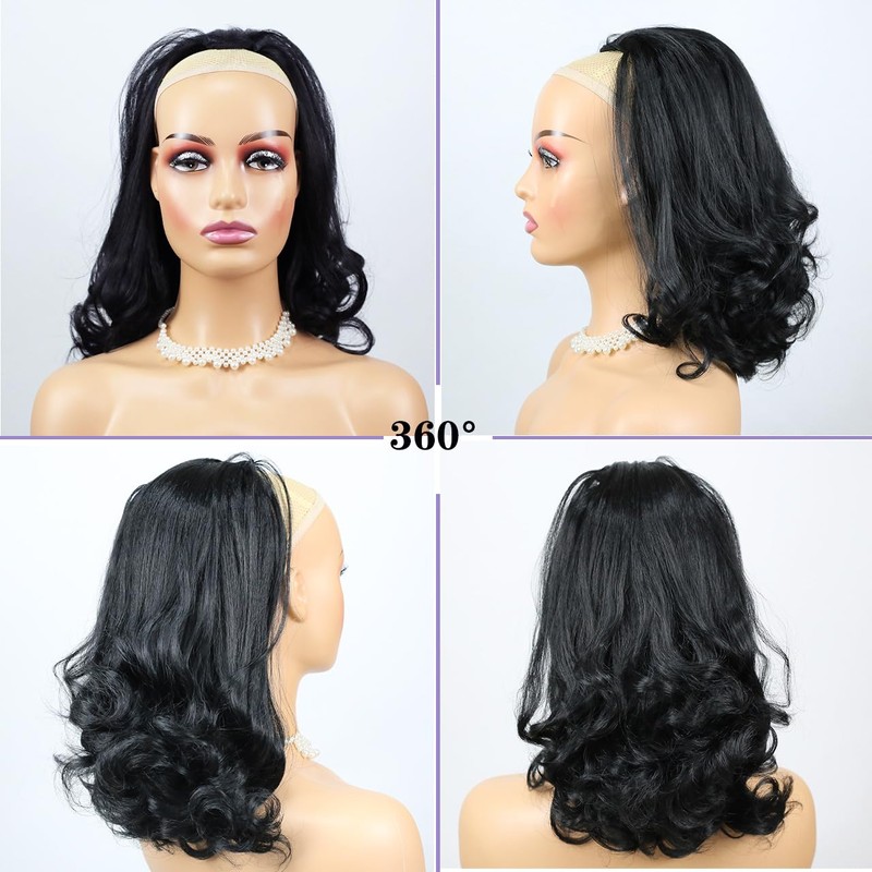 16 Inch Yaki Drawstring Ponytail for Black Women Synthetic Kinky