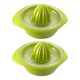 Westmark 2 x Lemon Juicer with Container, Diameter: 18.7 cm, Capacity: 350 ml, Plastic, Limetta, Apple Green, 309122EA