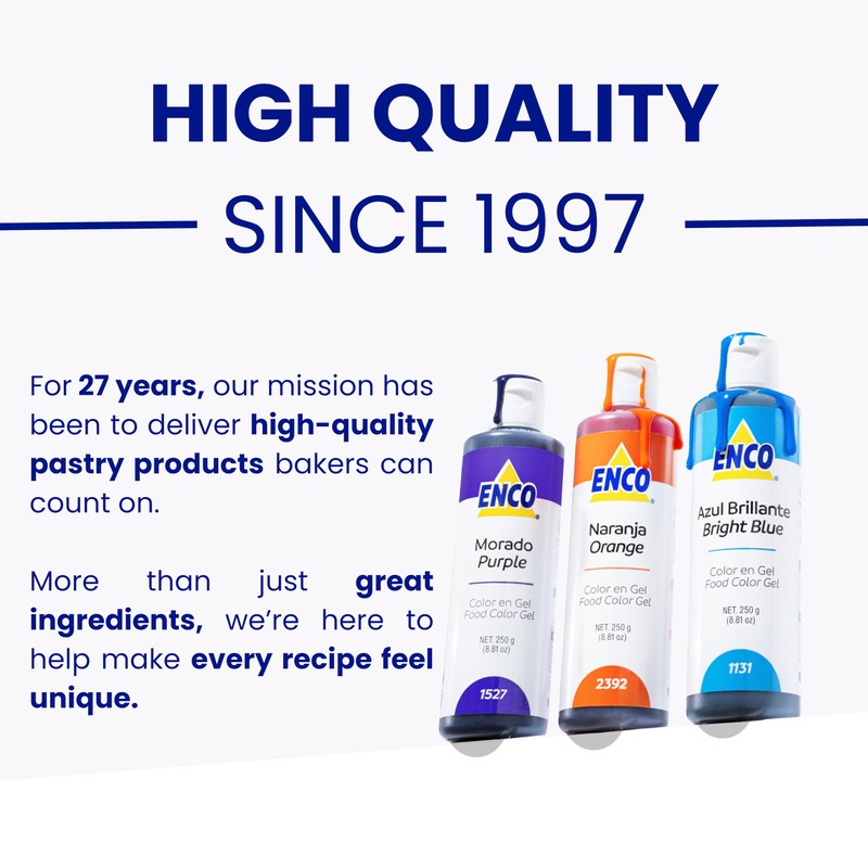 ENCO Food Coloring Gel Super Red 8.8 oz (250g) Concentrated,