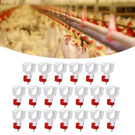 Unbranded 20 Chicken Waterer Nipples For Poultry Feeder System for Ducks Birds and