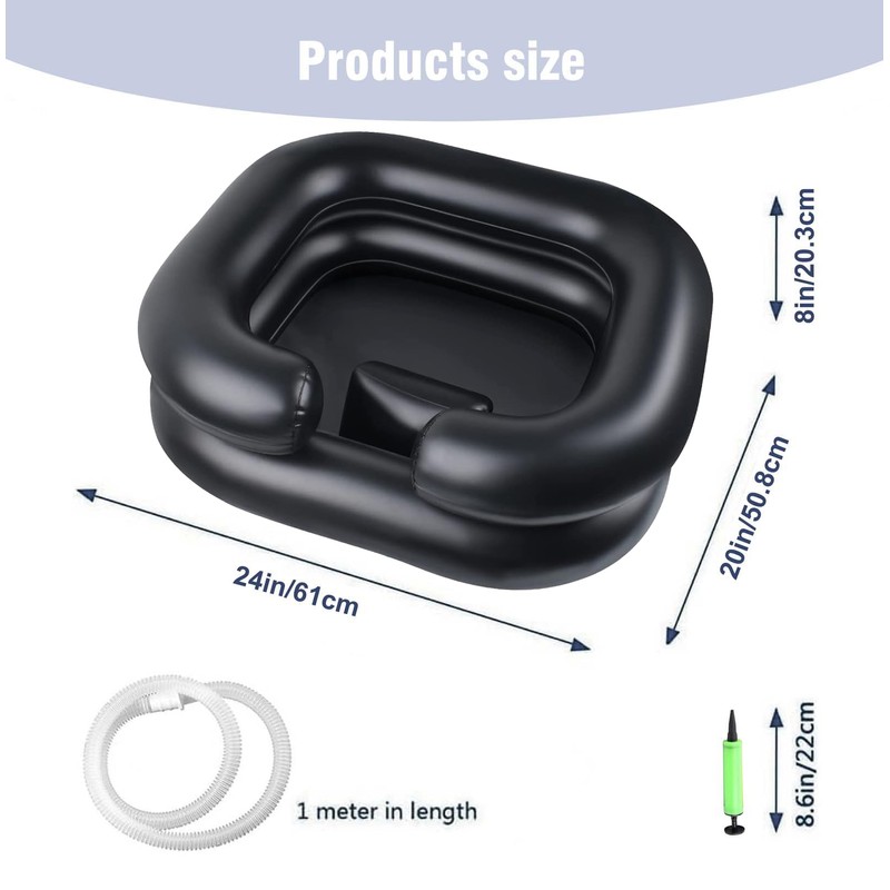 Inflatable Shampoo Basin - Portable Hair Washing Tray for Disabled,