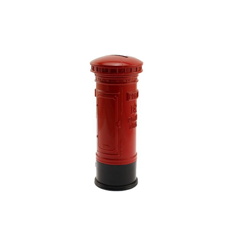 speed mao Antique European British Post Piggy Bank Red