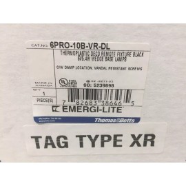 EMERGI-LITE THOMAS & BETTS PROVIDER 6PRO-10B-VR-DL DAMP LOCATION EMERGENCY (A)