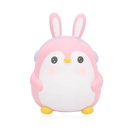 Piggy Bank Cartoon Cute Penguin Shape Pink Large Capacity Coin Bank Ornament Children Toy Gift