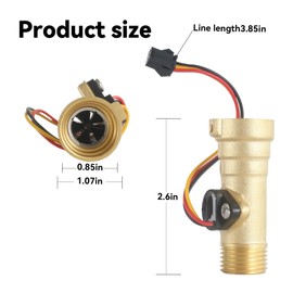 Water Flow Sensor-2022107584 RV Tankless Water Heater Water Flow Sensor Compatible with Girard Water Heater GSWH-24 Replacement #: 2022107584 2GWH-24