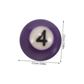 Abaodam 1 Set Mini Billiard Balls Set Resin Pool Balls for Durable Billiards Supplies for Game Rooms Skill Levels Bright Numbers for Professional Play