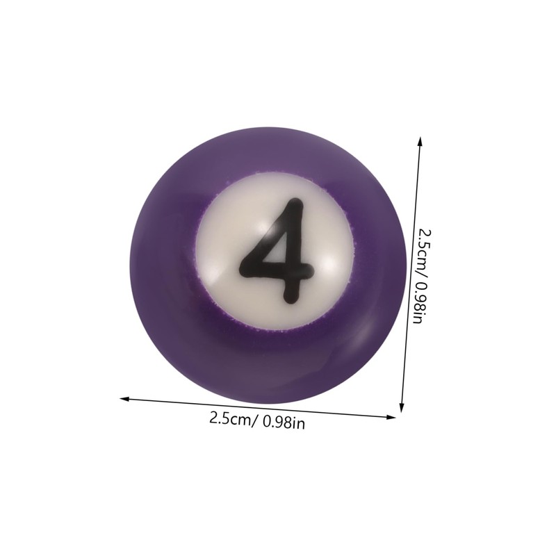 Abaodam 1 Set Mini Billiard Balls Set Resin Pool Balls