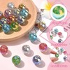 Ipotkitt 35 pcs 7 Colors UV Plating Iridescent Round Resin