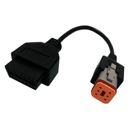 Goliton 6 PIN to 16 PIN OBDII Cable Compatible for Harley Motorcycle Motorbike Davidson Adapter to get Diagnostics info from Scanner