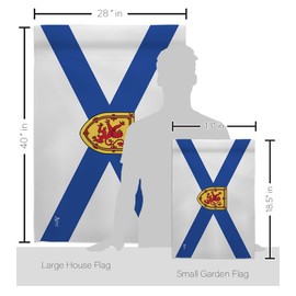 Americana Home & Garden FK140938-BO Nova Scotia World Canada Provinces Decorative Vertical Kit, House & Garden Flags Set w/Flagpole, Multi-Color