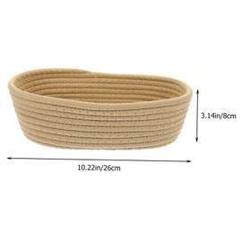 LABRIMP Tiny Basket Woven Storage Baskets for Home Small Cotton Basket Woven Baskets for Storage Table Basket Decorative