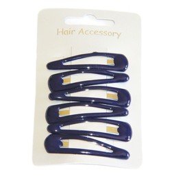 School Colours 5cm Navy Blue Hair Clips