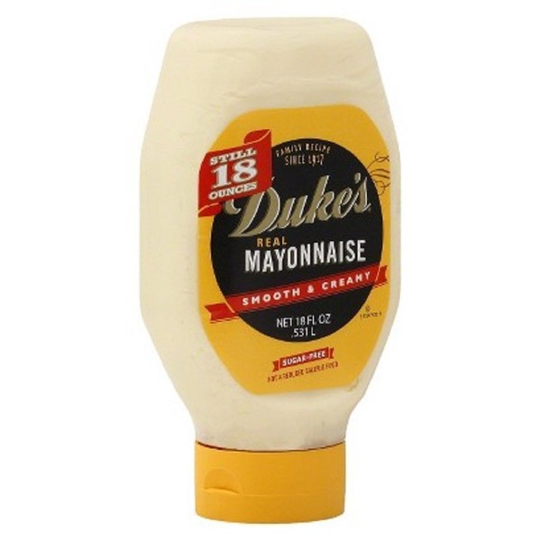 Duke's Real Mayonnaise, 18 oz. squeeze bottle (12-pack case)