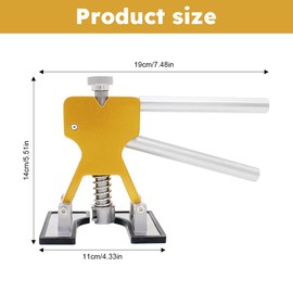 Paintless Car Dent Puller Kit, Car Body Auto Puller Dent Lifter Set Car Dent Remover with 18 Pcs Puller Glue Tabs Dent Suction Cup for Car, Motorcycle Ding Dent Removal Repair(as shown)