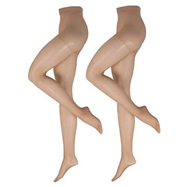 NUR DIE Fit in Form 40 Tights Pack of 2, pearl, 52-56