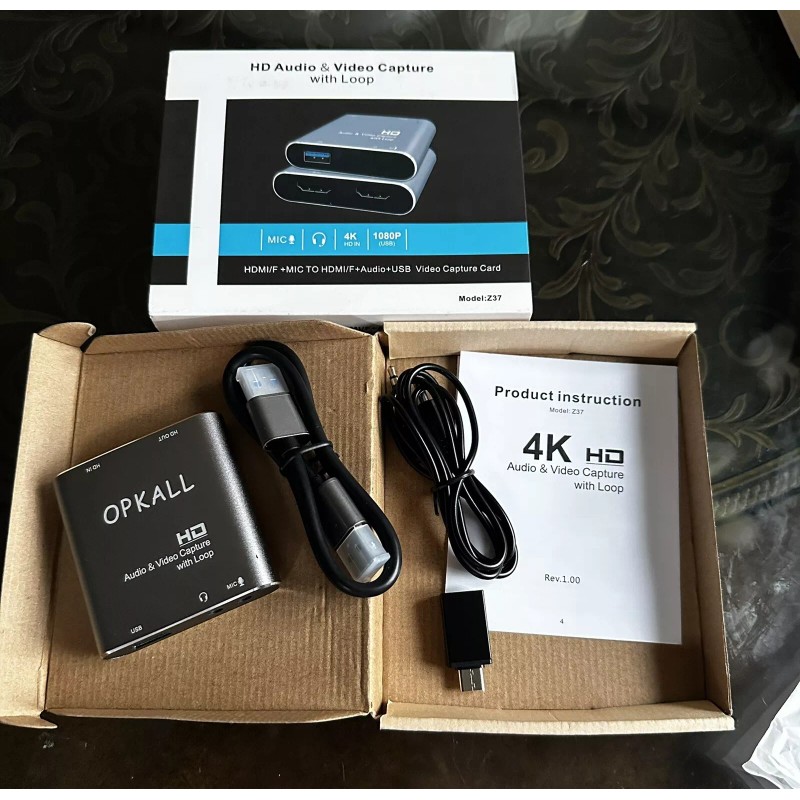 OPKALL HD Audio And Video Capture With Loop Card 4K