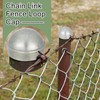 Yaocom 10 Pcs 2-3/8" Chain Link Fence Post Cap Round
