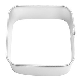 R&M Mini Square 1.5" Stainless Steel Cookie Cutter, Silver