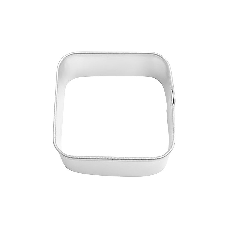 R&M Mini Square 1.5" Stainless Steel Cookie Cutter, Silver