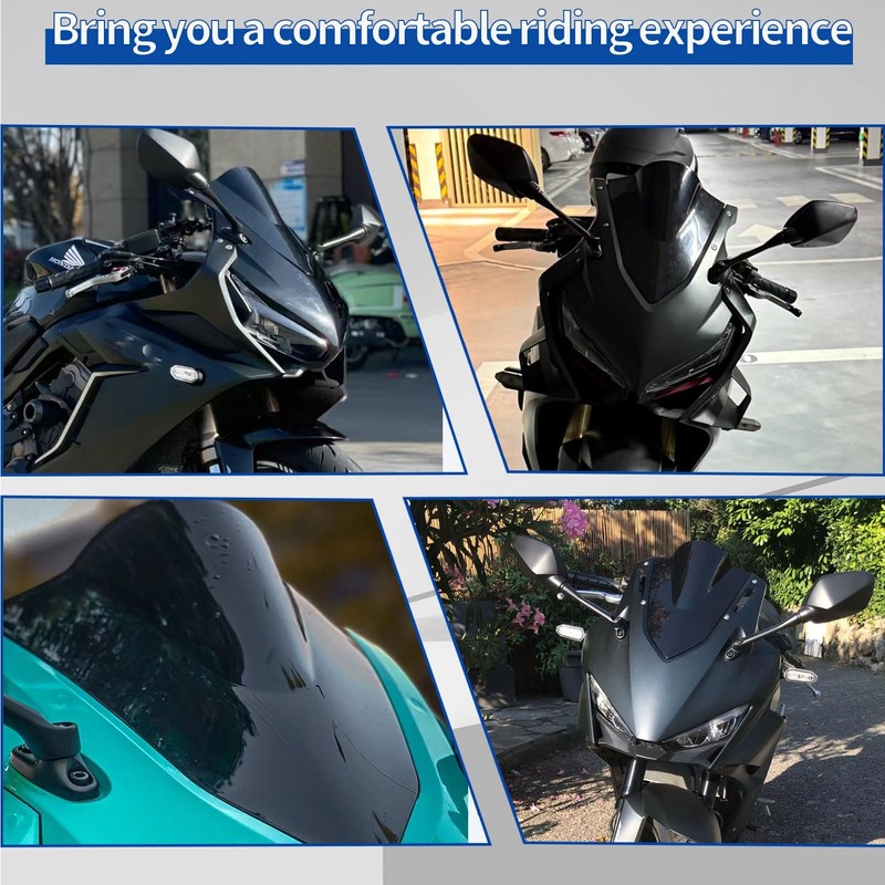 SHINKXMT Motorcycle Windscreen CBR650R Windscreen Wind Deflector Visor Cover Compatible