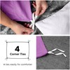 MOONLIGHT20015 Single Duvet Cover Purple Solid Soft Single Bedding Duvet