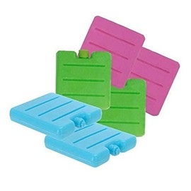 G4GADGET 6 Pack 8CM Freezer Blocks Ice Brick Pack Block Blocks Freezer Cooler Bag Box Travel Picnic
