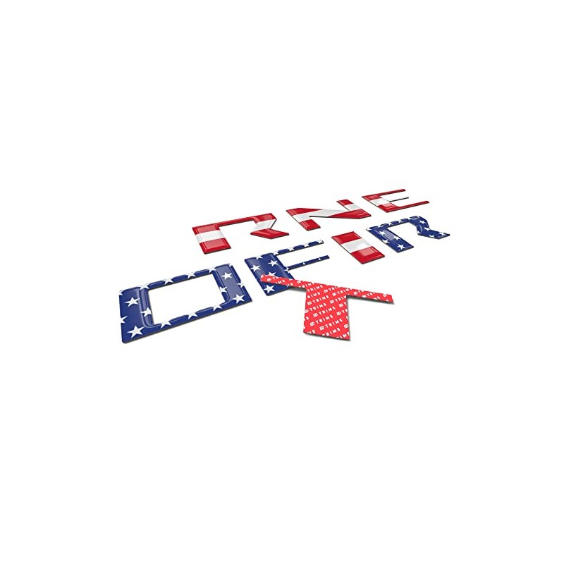 BDTrims | 3D Domed Raised Letter Inserts Compatible with 2022-2024