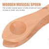 SUPVOX Musical Spoons Folk Percussion Instrument Wood Musical Spoons for