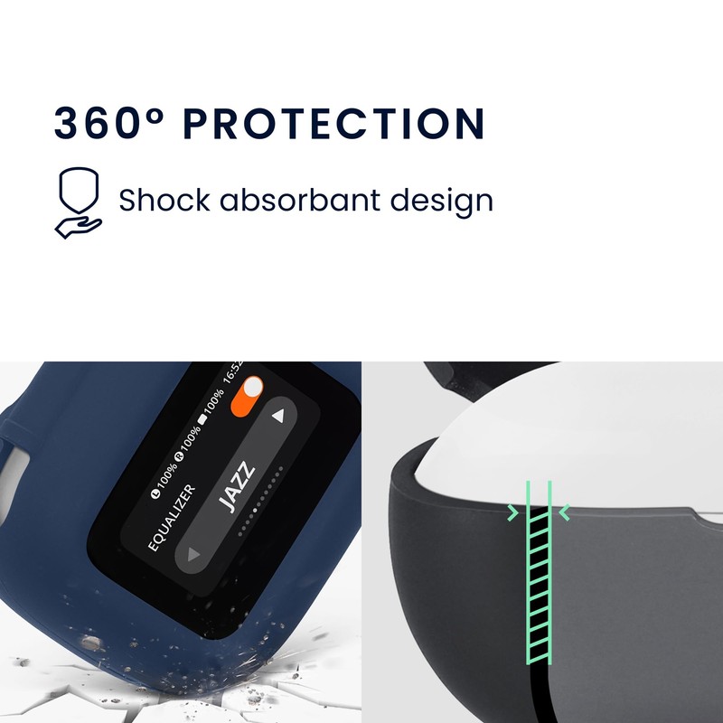 kwmobile Silicone Cover Compatible with JBL Live Flex 3 /