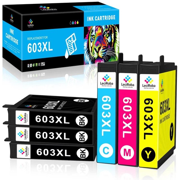 LeciRoba 603XL Ink Cartridge Replacement for Epson 603 603XL Ink