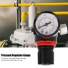 1/4" 150psi Air Pressure Regulator Gauge, Water Pressure Regulator with