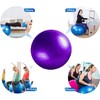 GLOW Exercise Gym Ball – Purple Fitness Yoga Swiss Ball