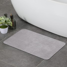 Stiio - Alfombrillas de baño de 17 x 29.5 pulgadas, súper absorbentes, de secado rápido, de goma, antideslizantes, delgadas, para debajo de la puerta, tapete de ducha lavable fácil de limpiar, para