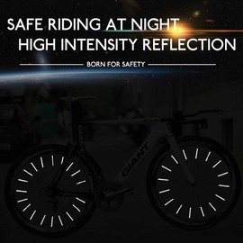SHEEHAN 36PCS Waterproof Bicycle Spoke Reflector Bicycle Spoke Clips Bike Reflectors