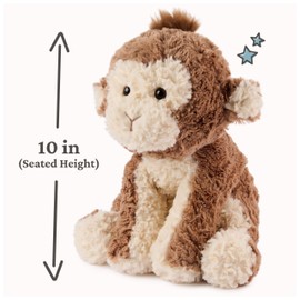 GUND Cozys Collection Monkey Plush, Monkey Stuffed Animal for Ages 1 and Up, Brown, 10”