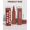 3 Colors Nude Matte Gradient Lipstick and Lip Liner Set,