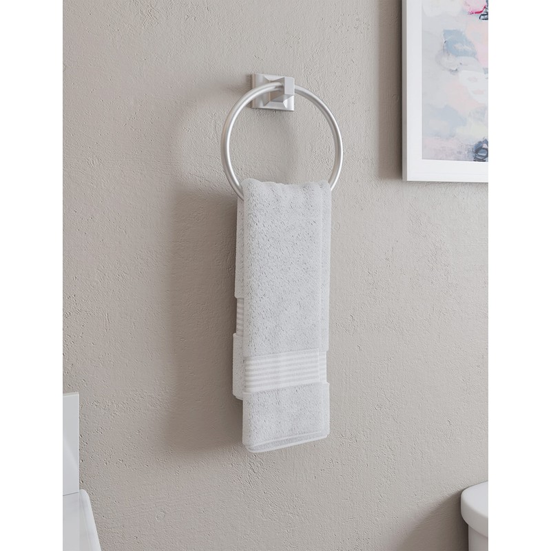 Design House 539163 Millbridge Towel Ring, Satin Nickel