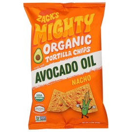 Zack's Mighty Organic Avocado Oil Nacho Tortilla Chips, 7.5 OZ