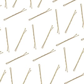 Topkids Accessories Hair Grips for Women and Girls, Bobby Pins Kirby Grips Small Hair Clips Women Hair Styling Accessories Hair Pins for Buns Hair Accessories (65mm, Blonde Gold 40pc)