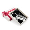 Set of 2 Key Rings with Engraving Letter I Love
