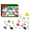 Christmas Advent Calendar 24 Day Countdown Calendar Silicone Toy Gift