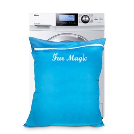 Fur Magic Pet Laundry Bag Keeps Your Washing Machine Free From Pet Hair Large Size Ideal For Dog Cat Horse Rabbit, Blue