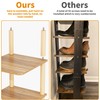 LUCKNOCK Vertical Shoe Rack, 8-Tier Tall Narrow Shoe Organizer for