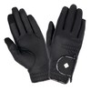 LeMieux Unisex Classic Leather Riding Gloves in Black - Breathable