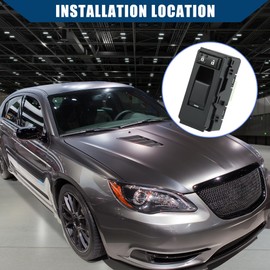 Hihaha No.4602785AA Power Window Switch for Chrysler 200 2012-2014 / Front Right Passenger Side Window Control Switch/Durable Plastic / 1Pcs Black